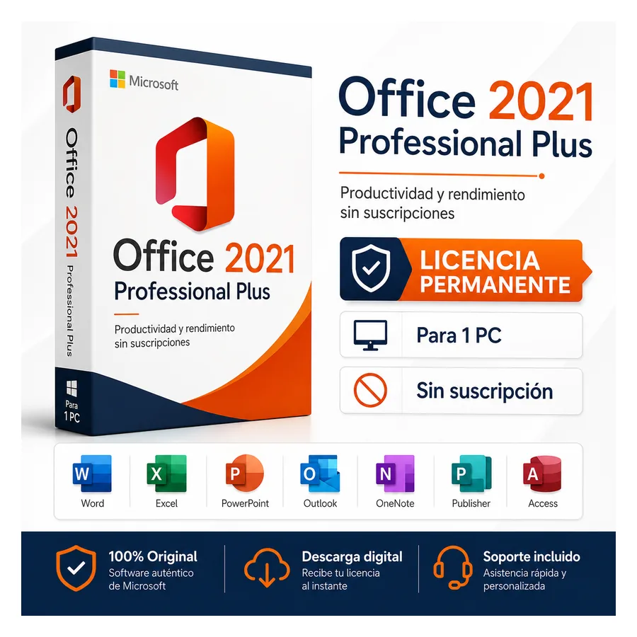 Office 2021 Pro Plus Permanente - Precio Técnico