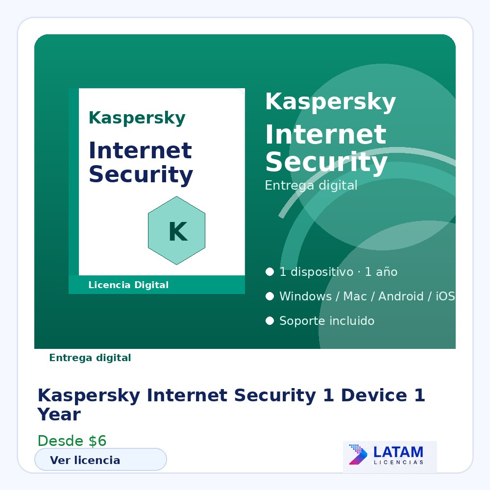 Kaspersky Internet Security – 1 Device 1 Year