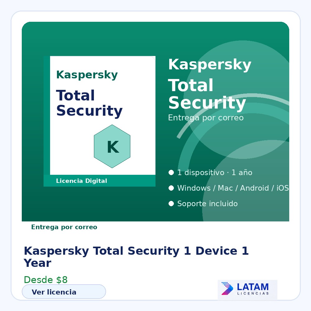 Kaspersky Total Security – 1 Device 1 Year