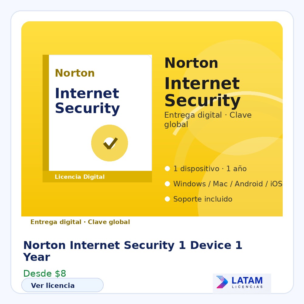 Norton Internet Security – 1 Device 1 Year